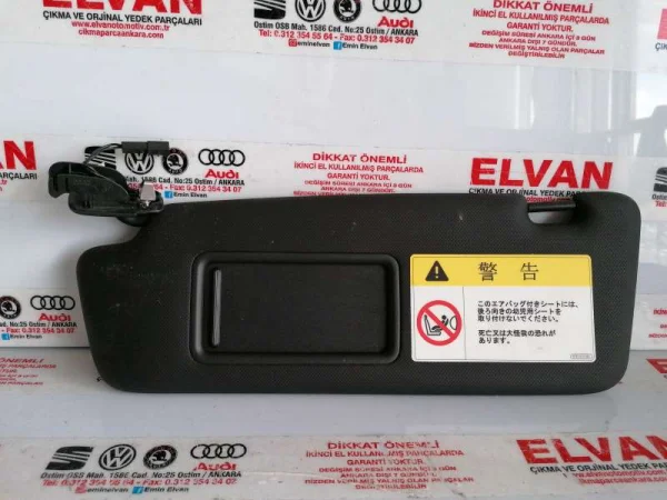 8K2857551A | Sağ Güneşlik | Audi A1, A4, A5, Q5 VAG