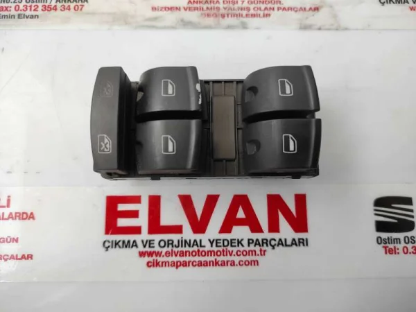 4F0959851C | Sol Cam Açma Düğmesi | Audi A3, A6, Q7 VAG
