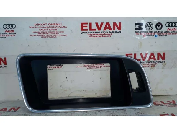 8R1857186N | Audi Q5 Orta Konsol Ekran Çerçevesi VAG