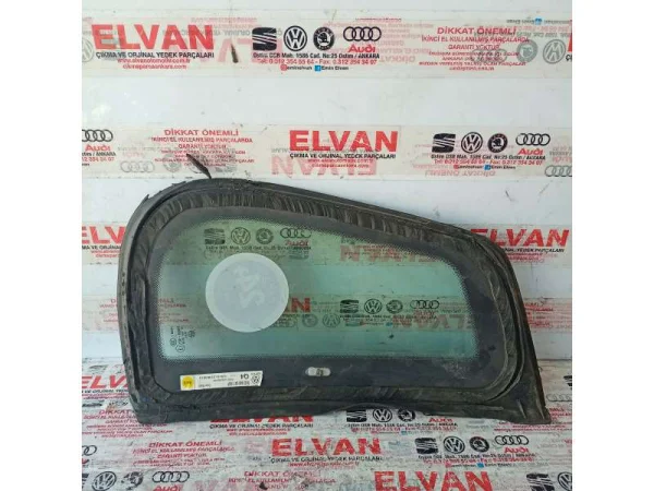 5N0845041 | VW Tiguan Sabit Arka Sol Kelebek Camı VAG