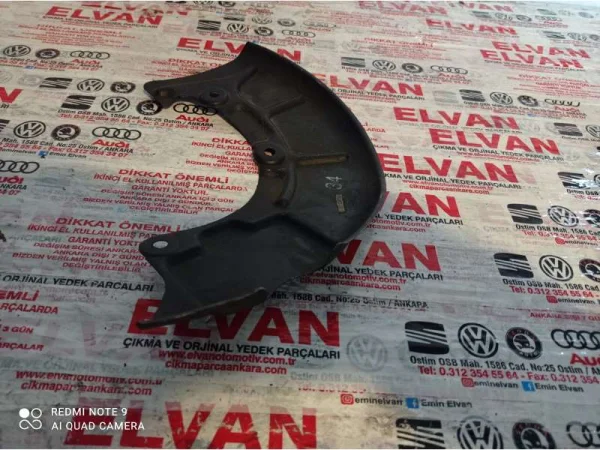 1J0615312A | Ön Sağ Fren Toz Sacı | VW Bora, Golf, Jetta, New Beetle - Audi A3 - Seat Leon VAG