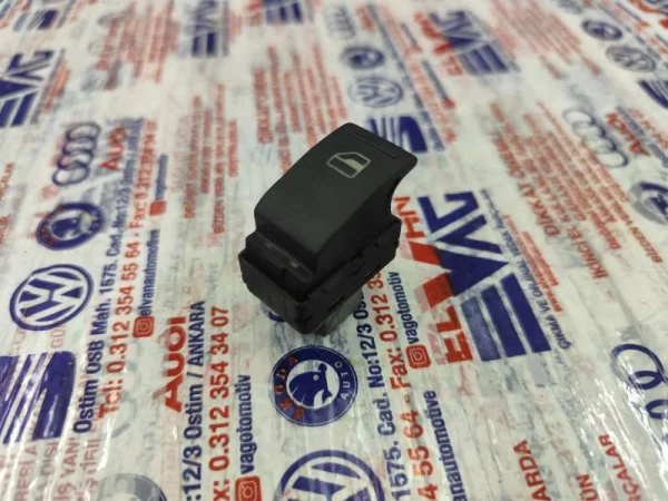 7E0959855 | VW Transporter Sağ Cam Açma Düğmesi Tekli VAG